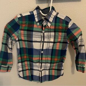 Gymboree Multicolor Plaid Button Down Shirt